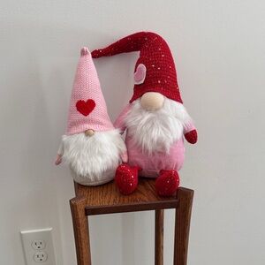 Valentine Gnome Set - Red and Pink